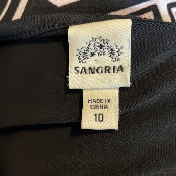 SIGNATURE by SANGRIA BLACK AND RED BOAT NECK MIDI DRESS SIZE 10 - Picture 5 of 7